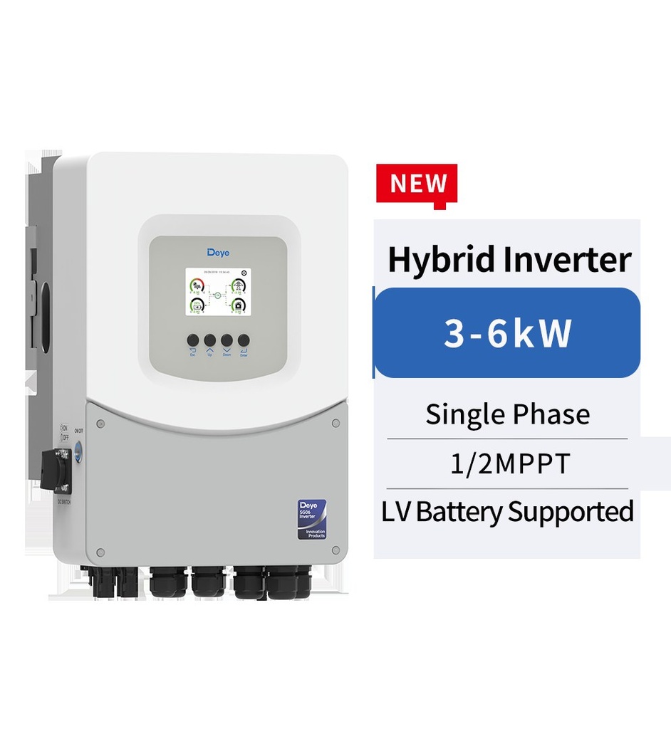 DEYE-EU Low Voltage Hybrid Inverter Single Phase 6kW SG06
